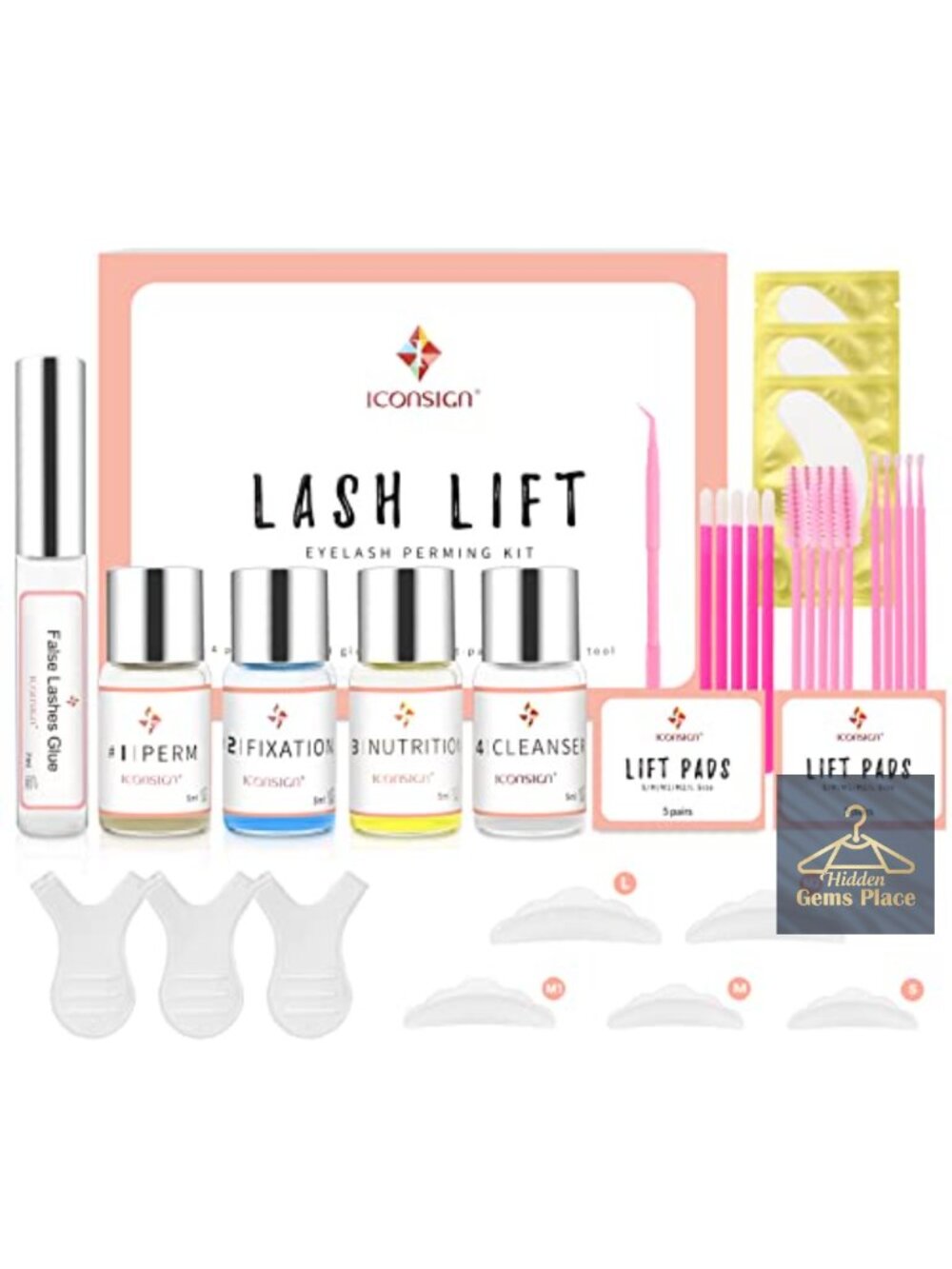 Lash Lift Kit with Glue - DIY Eyelash Perm Kit Professional Salon Quality